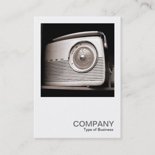 Square Photo 0118 – 古いラジオ 名刺 (正面)