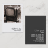 Square Photo 0119 - 50s TVセット 名刺 (正面/裏面)