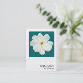 Square Photo 0165 - Cosmos花オンティール（緑がかった色）緑 名刺 (スタンド正面)