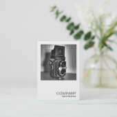 Square Photo 0172 -ヴィンテージTLRカメラ 名刺 (スタンド正面)