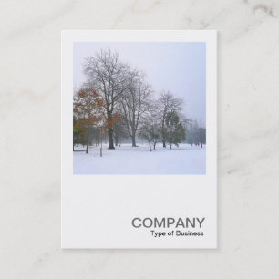 Square Photo 0177 – 公園の雪 名刺