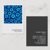 Square Photo 0265 – 水色と水色の花 名刺 (正面/裏面)