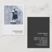 Square Photo 0278 – 公園の雪 名刺 (正面/裏面)