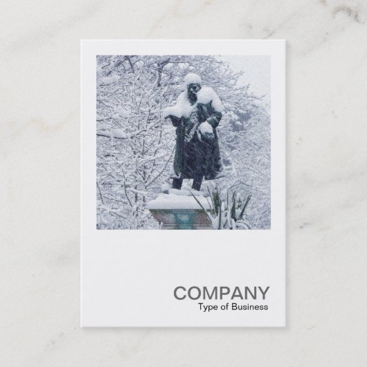 Square Photo 0278 – 公園の雪 名刺 (正面)