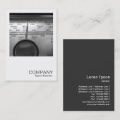 Square Photo 0328 – 古い英国のラジオダイヤル 名刺 (正面/裏面)