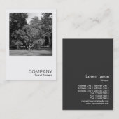 Square Photo 0413 – 木，ブートパーク，カーディフ 名刺 (正面/裏面)