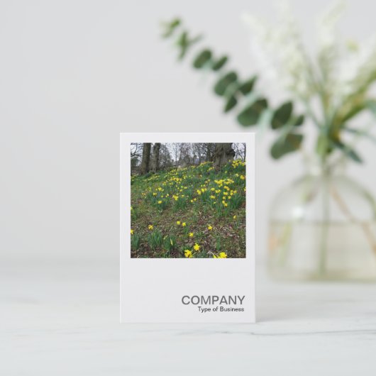 Square Photo 083 – 公園の水仙 名刺 (スタンド正面)