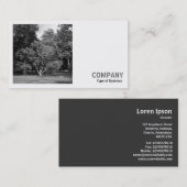 Square Photo (v2) – 木，ブートパーク，カーディフ 名刺 (正面/裏面)