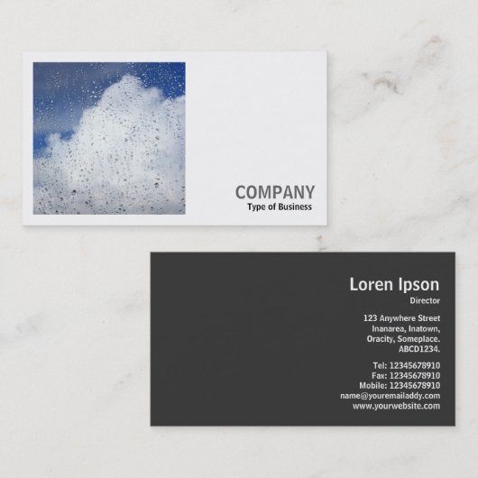 Square Photo (v2) - 4月シャワー 名刺 (正面/裏面)