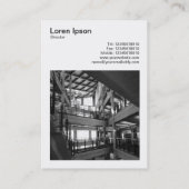 Square Photo(v3) – アーキテクチャモダン 名刺 (裏面)
