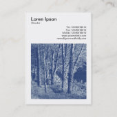 Square Photo (v3) – 川の木 – Cyanotype 名刺 (裏面)