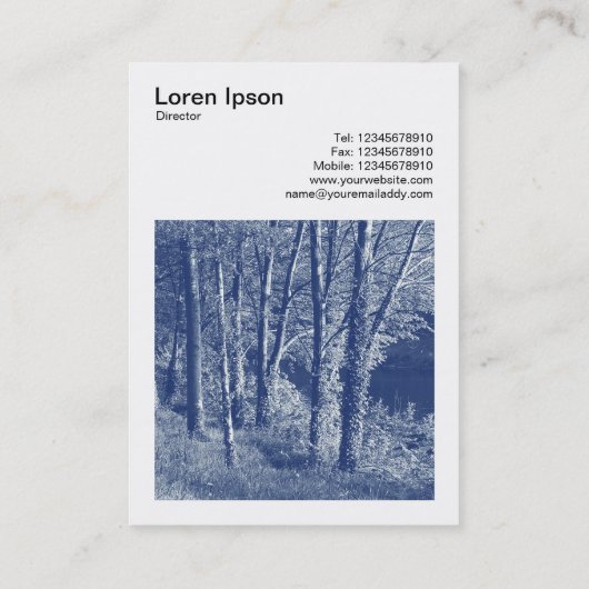 Square Photo (v3) – 川の木 – Cyanotype 名刺 (裏面)