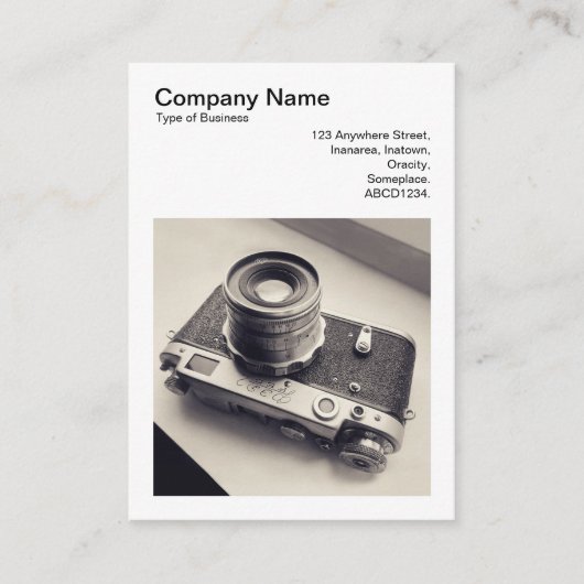 Square Photo (v3) - Rangefinderロシアのカメラ02 名刺 (正面)
