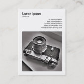 Square Photo (v3) - Rangefinderロシアのカメラ 名刺 (裏面)