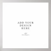 Square Poster Printing ポスター (正面)