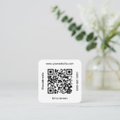 Square QR Social Media Contact スクエア名刺 (スタンド正面)