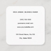 Square QR Social Media Contact スクエア名刺 (裏面)