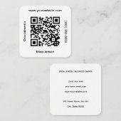 Square QR Social Media Contact スクエア名刺 (正面/裏面)