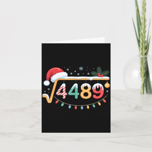 Square Root 4489 Funny 67 Meme Math Teacher 6 7 Ch カード (正面)