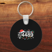 Square Root 4489 Funny 67 Meme Math Teacher 6 7 Ch キーホルダー (正面)