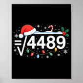 Square Root 4489 Funny 67 Meme Math Teacher 6 7 Ch ポスター (正面)