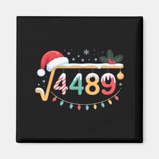 Square Root 4489 Funny 67 Meme Math Teacher 6 7 Ch マグネット (正面)