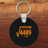 Square Root 4489 Funny Halloween Meme 67 Math Teac キーホルダー (正面)