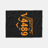 Square Root 4489 Funny Halloween Meme 67 Math Teac フリースブランケット (正面(横))