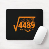 Square Root 4489 Funny Halloween Meme 67 Math Teac マウスパッド (マウス)
