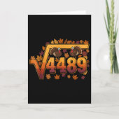 Square Root 4489 Funny Thanksgiving Meme 67 Math T カード (正面)