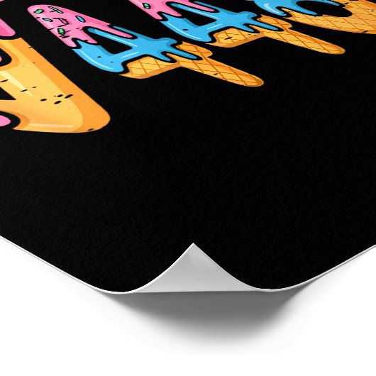 Square Root 4489 Ice Cream Slang Math 67 Six Seven ポスター (角)