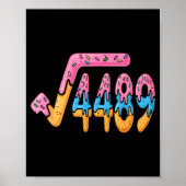 Square Root 4489 Ice Cream Slang Math 67 Six Seven ポスター (正面)