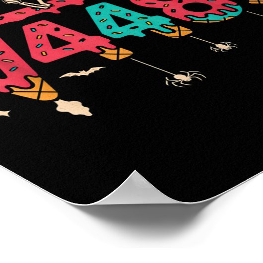 Square Root 4489 Math Teacher Funny 67 Meme Hallow ポスター (角)