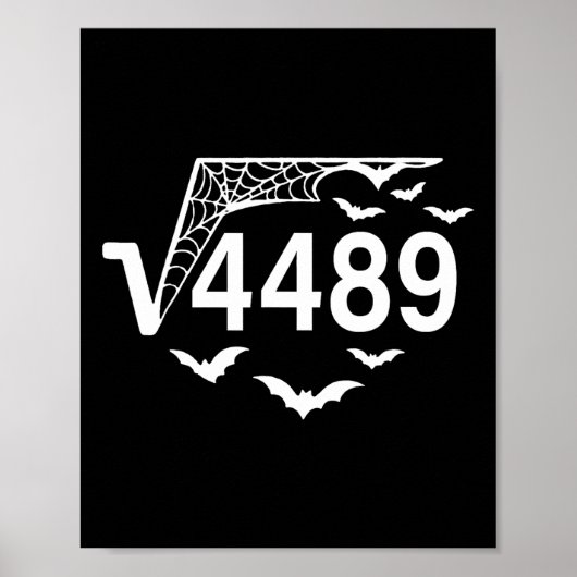 Square Root 67 Meme 6 7 4489 Slang Math Teacher Ha ポスター (正面)