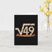 Square Root 67 Meme 6 7 Gen Alpha Halloween Six Se カード (黄色い花)