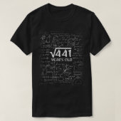 Square Root Of 441 21st Birthday 21 Year Old Math  Tシャツ (デザイン正面)