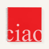 Square Spiral Notebook ノートブック (正面)