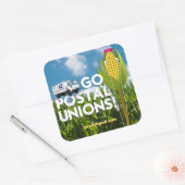 Square Stickers (6/pg) - Go Postal Union! スクエアシール (封筒)