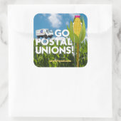 Square Stickers (6/pg) - Go Postal Union! スクエアシール (バッグ)