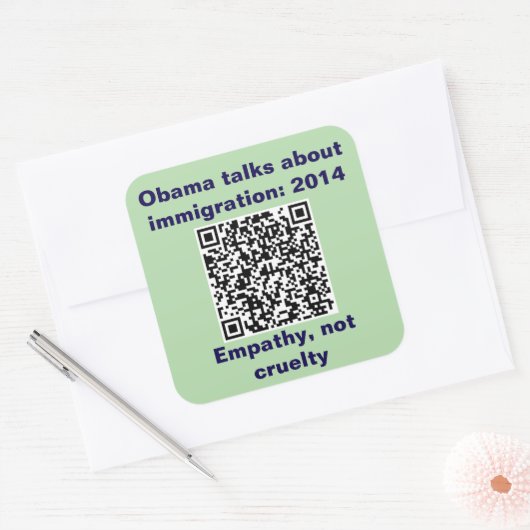 Square Stickers, sheet of six 3 inch stickeSticker スクエアシール (封筒)