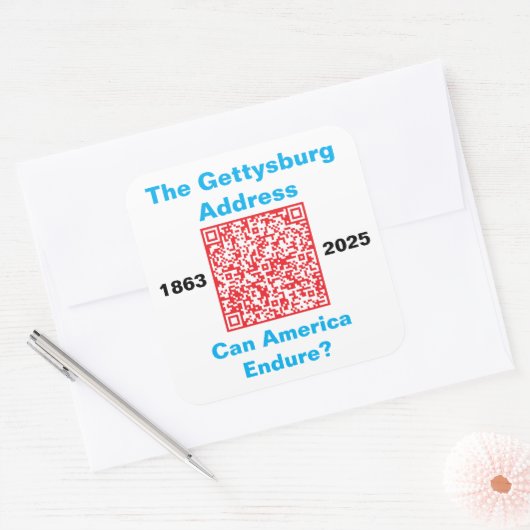 Square Stickers, sheet of six 3 inch stickeSticker スクエアシール (封筒)