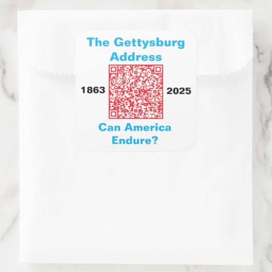 Square Stickers, sheet of six 3 inch stickeSticker スクエアシール (バッグ)