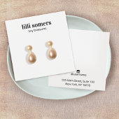 Square Stud Earring Jewelry Plain Display Card