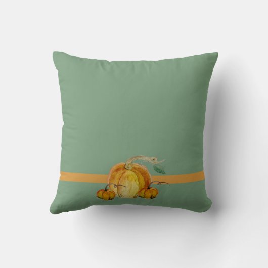 Square Throw Pillow: Harvest Blessings クッション (裏面)
