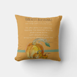 Square Throw Pillow: Harvest Blessings クッション