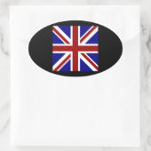 Square Union Jack 楕円形シール (バッグ)