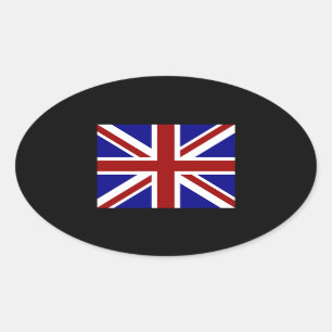 Square Union Jack 楕円形シール