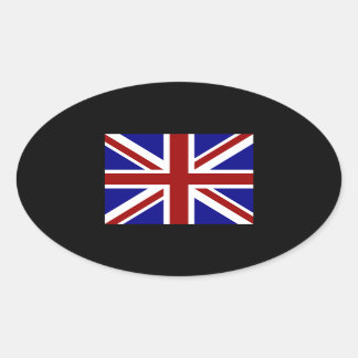 Square Union Jack 楕円形シール