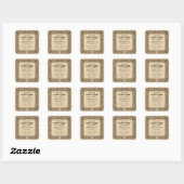 Square Vintage Potion Apothecary Style Labels スクエアシール (シート)