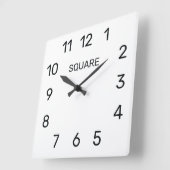 Square wall clock with modern dial design スクエア壁時計 (傾斜)